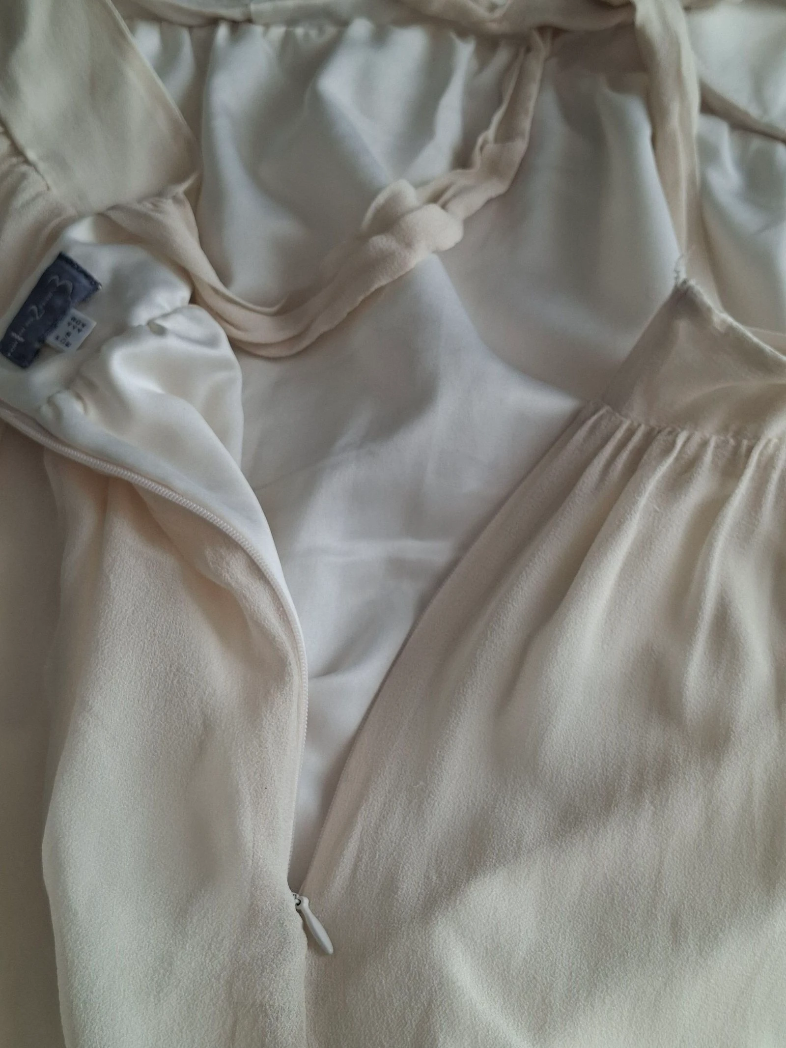 Lange jurk 1.2.3 Paris maat 42 beige nude voor ceremonie bruiloft avond met parels en glitter – photo 12